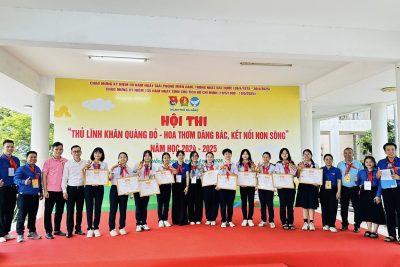 Hội thi Thủ lĩnh khăn quàng đỏ – Hoa thơm dâng Bác, kết nối non sông” năm học 2024 – 2025